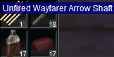 Unfired Wayfarer Arrow Shaft